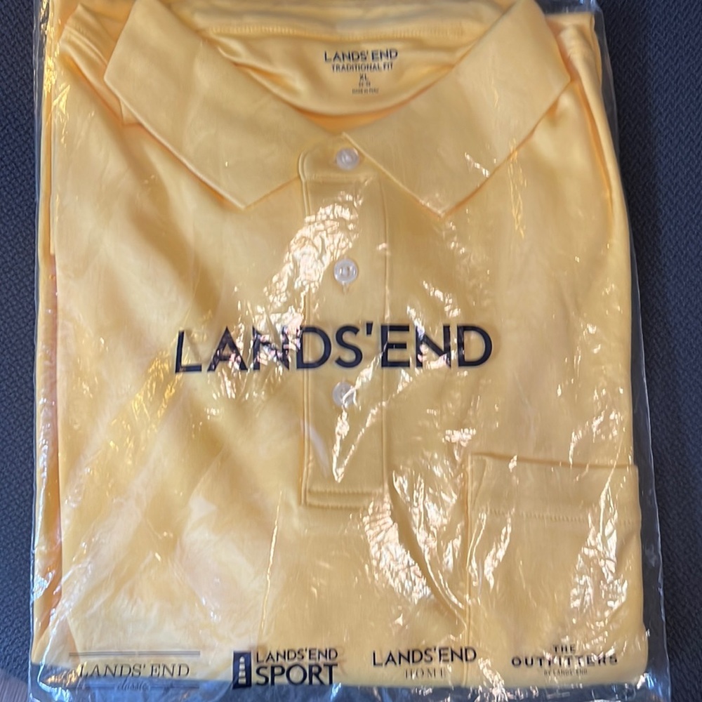 COPY - Lands’ End Men’s Lemon Yellow Polo XL